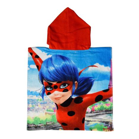 Miraculous Ladybug Blue Hooded Bath Beach Towel Poncho Extra Image 1